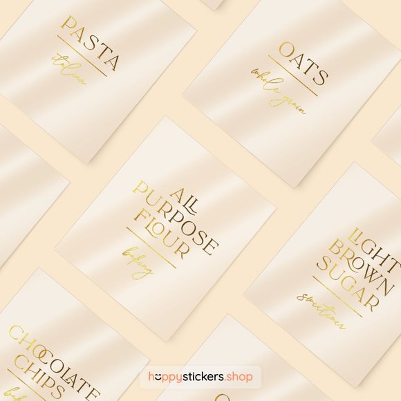 36 Labels • Luxes Minimalist Pantry for Kitchen • Organization Labels For Pantry - Picture 16 of 17